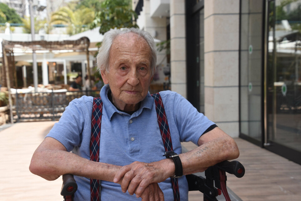 KJENDIS: Noah Klieger er nærmest som en kjendis å regne i Israel. Har har i løpet av nesten 70 år holdt tusenvis av foredrag om Holocaust og sine egne opplevelser med antisemittismen.