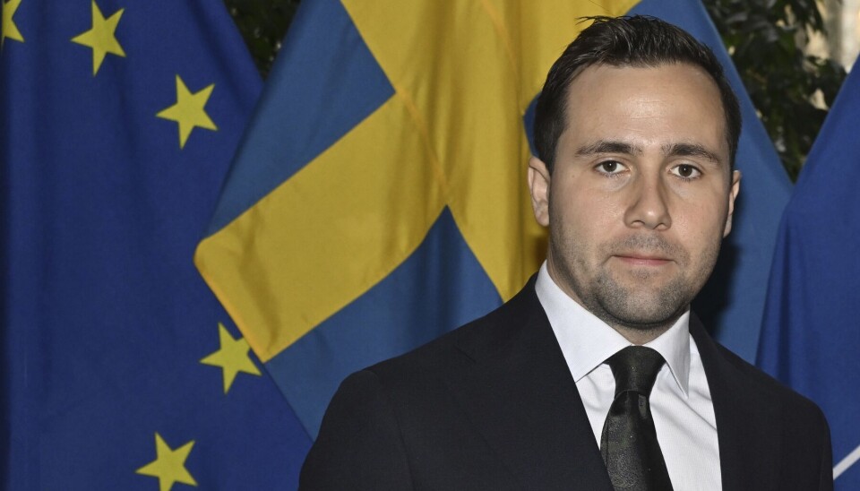 Sveriges bistandsminister Benjamin Dousa.
