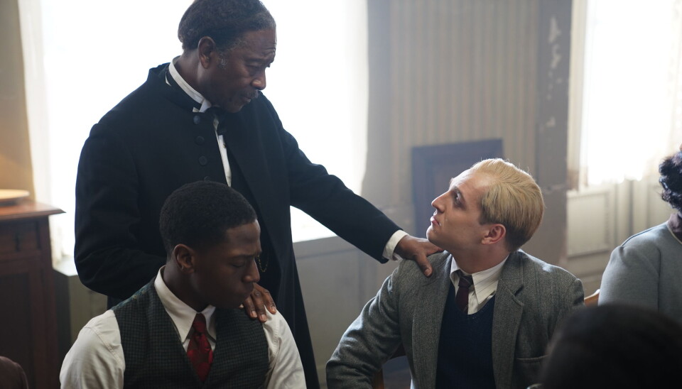 I USA: Bonhoeffer hadde flere opphold i USA og fascineres av stemningen i en svart baptistkirke.