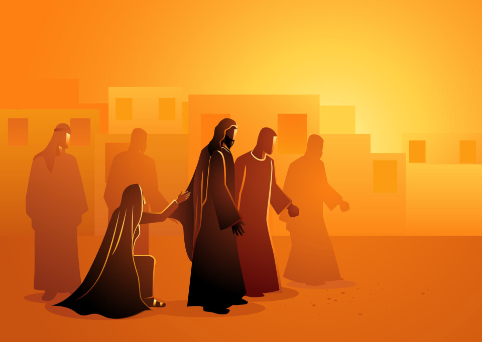 SANN TRO: Jesus underviser kvinnen (og oss) om frelsende tro (som er denne søndagens hovedsak). Det var sann tro på Jesus som helbredet henne, skriver Odd Sverre Hove.