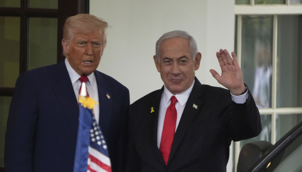 FLERE OVERRAKSELSER: President, Donald Trump, kan ha flere kaniner i hatten når han møter statsminister, Benjamin Netanyahu, natt til tirsdag norsk tid. Her fra forrige møte i april.
