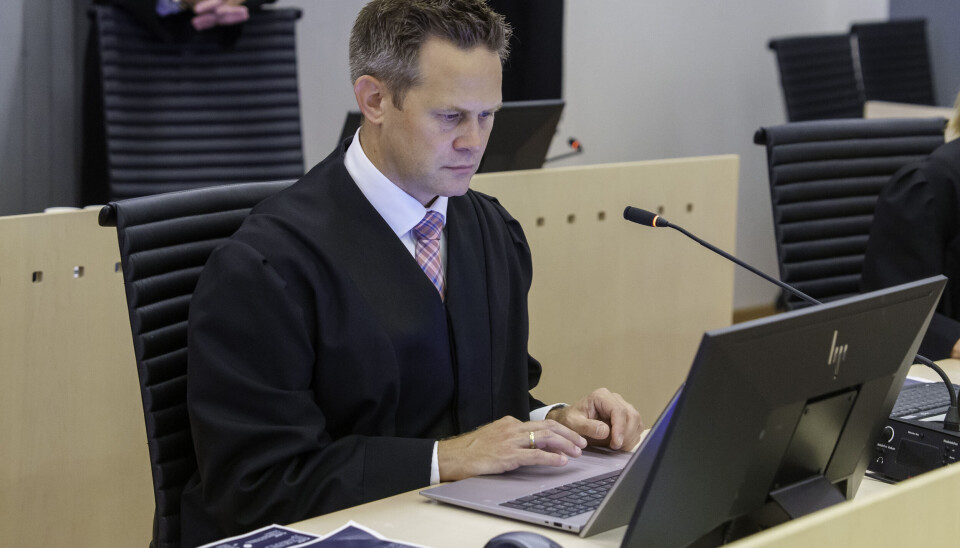 Statsadvokat Sturla Henriksbø under tredje dag av terrorrettssaken mot Arfan Bhatti i Oslo tingrett torsdag.