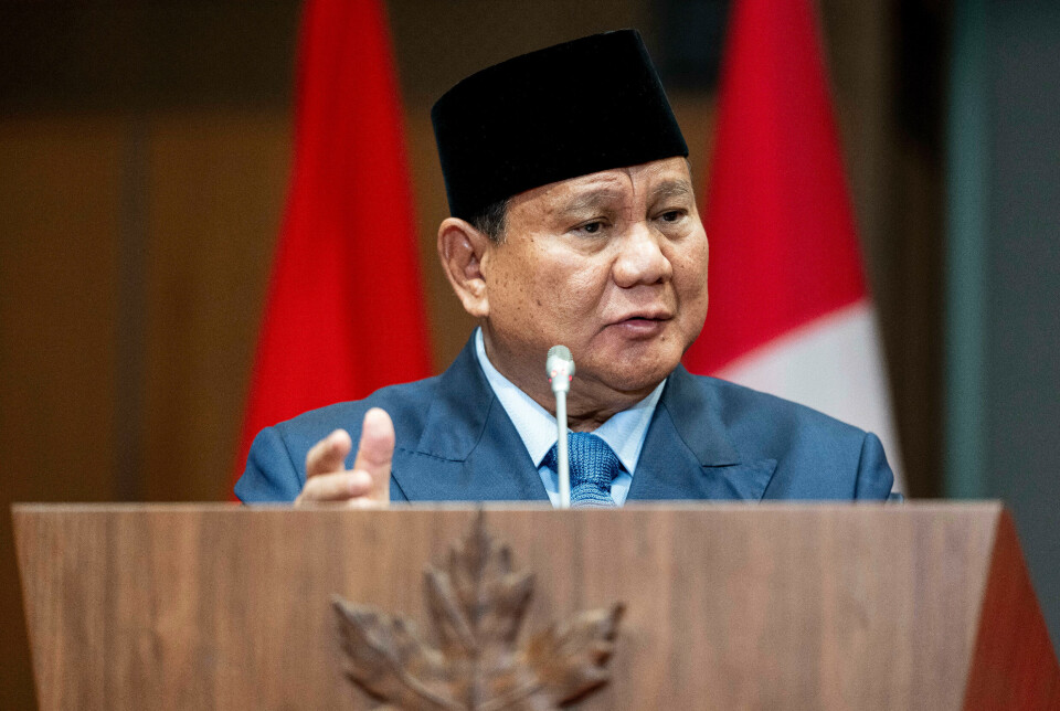 Prabowo Subianto, Indionesias president, kommer til Israel.