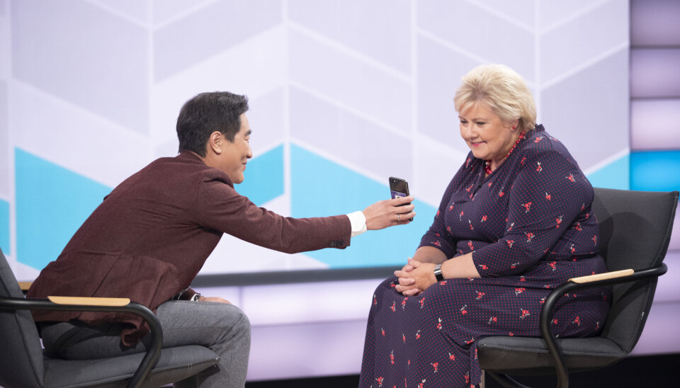 Solvang og Solberg i studio i 2019.