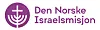 Lilla logo med symbol og teksten Den Norske Israelsmisjon.