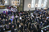 Fullsatt Oslo domkirke under sørgegudstjenesten for kong Harald.