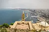 Panoramautsikt over Oran-kysten og Den hellige jomfru Marias kirke sett fra Santa Cruz-festningen.